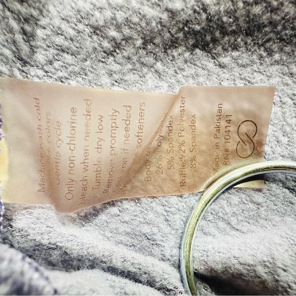 Calia by Carrie Underwood Women’s Med Purple Velvety Long Sleeve Pullover Jacket - Picture 8 of 8